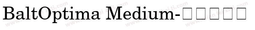 BaltOptima Medium字体转换